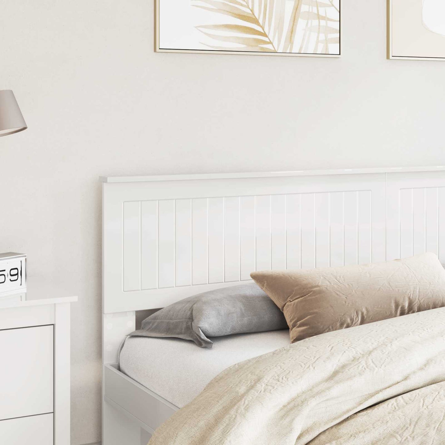 Headboard Gloss White Engineered wood