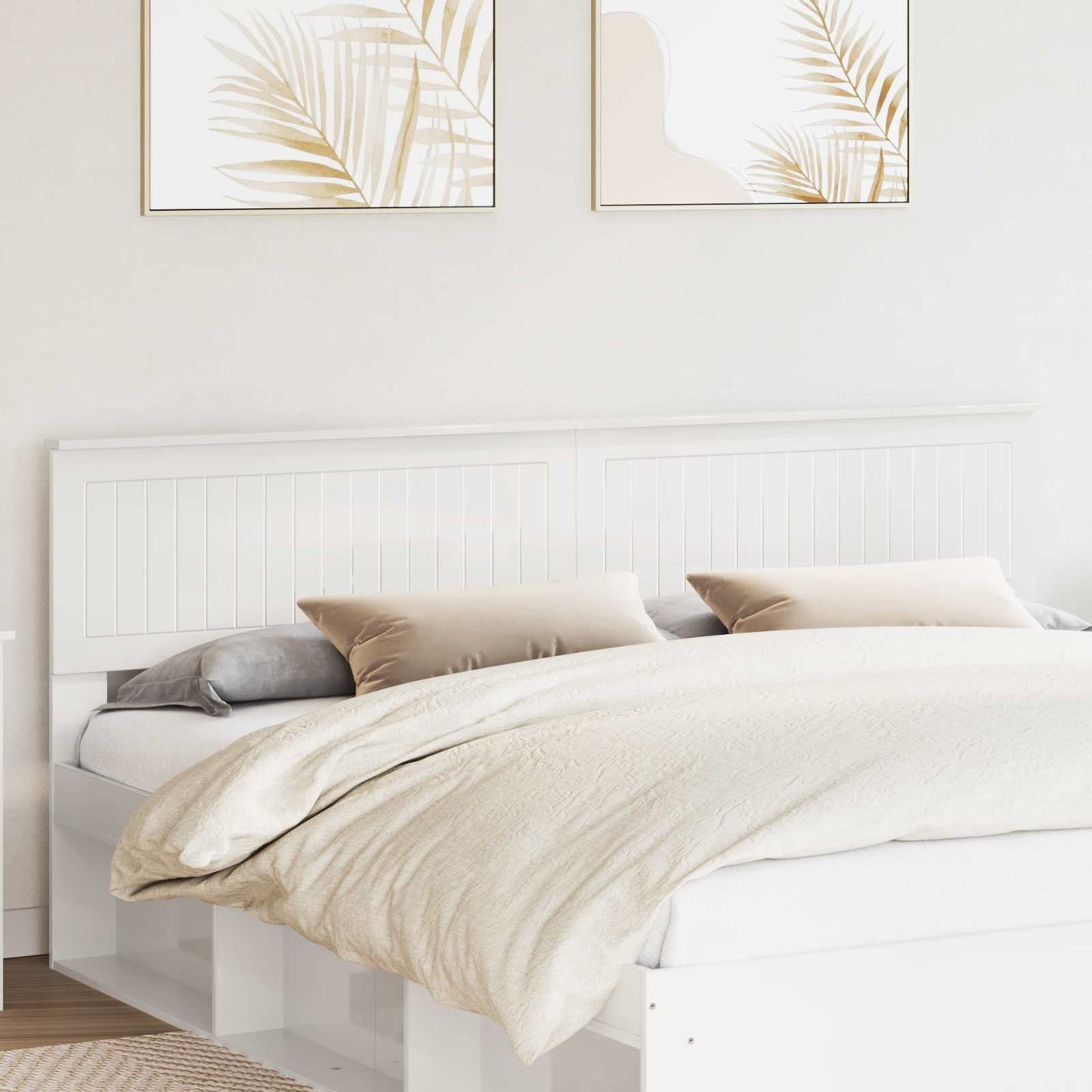 Headboard Gloss White Engineered wood