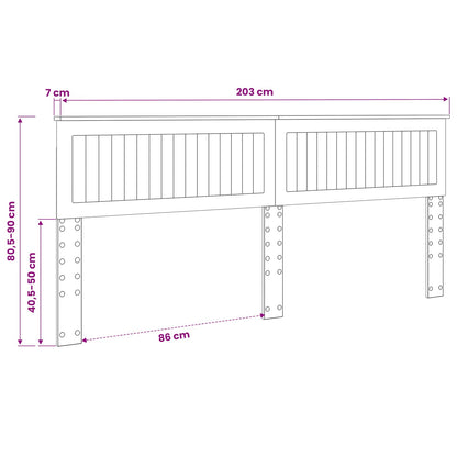 Headboard Brown Oak Engineered wood