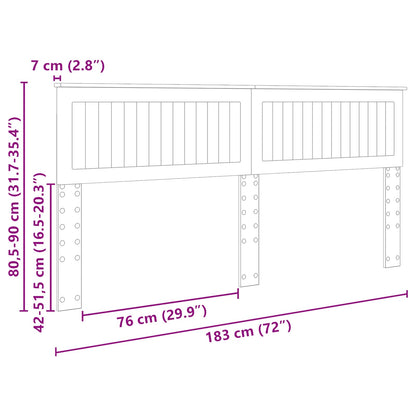 Headboard White Engineered wood