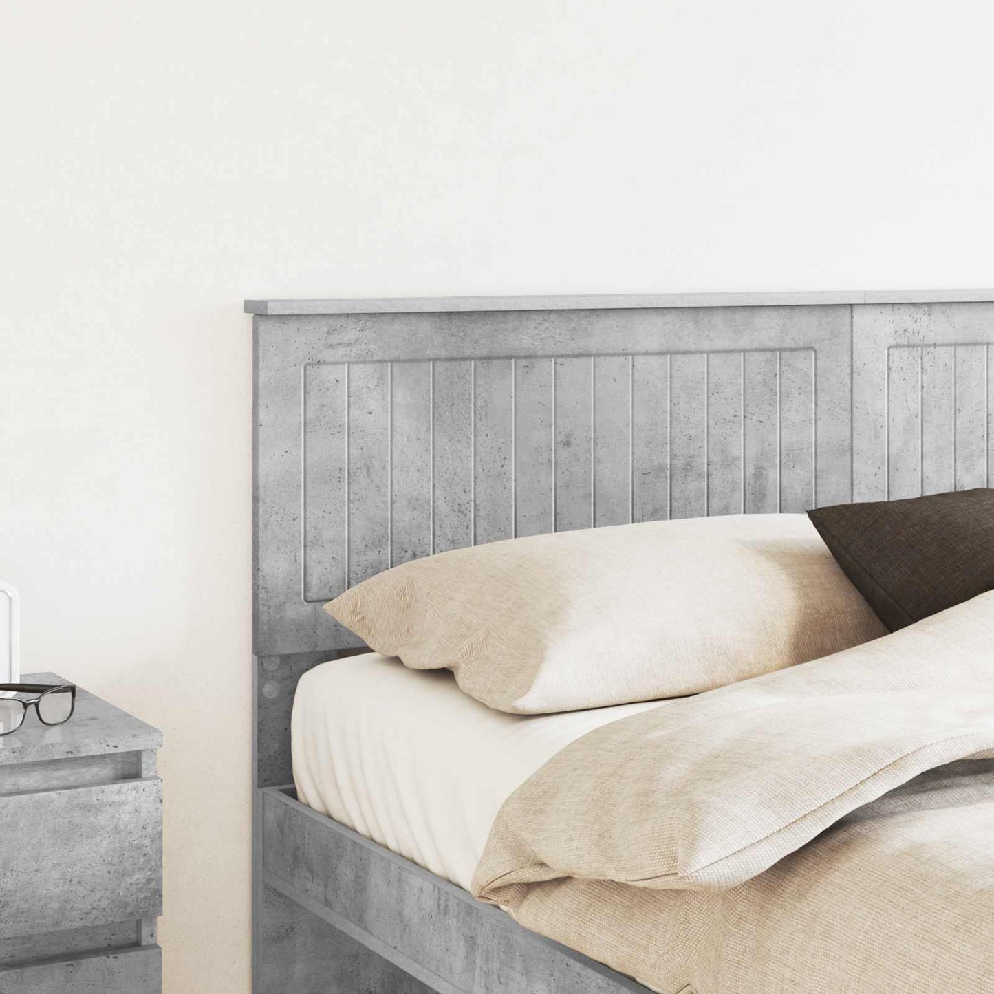 Headboard Concrete Grey Engineered wood