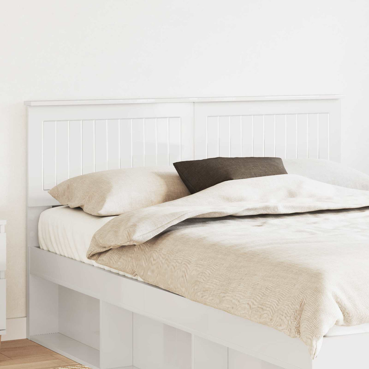 Headboard Gloss White Engineered wood