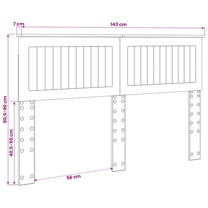 Headboard Gloss White Engineered wood