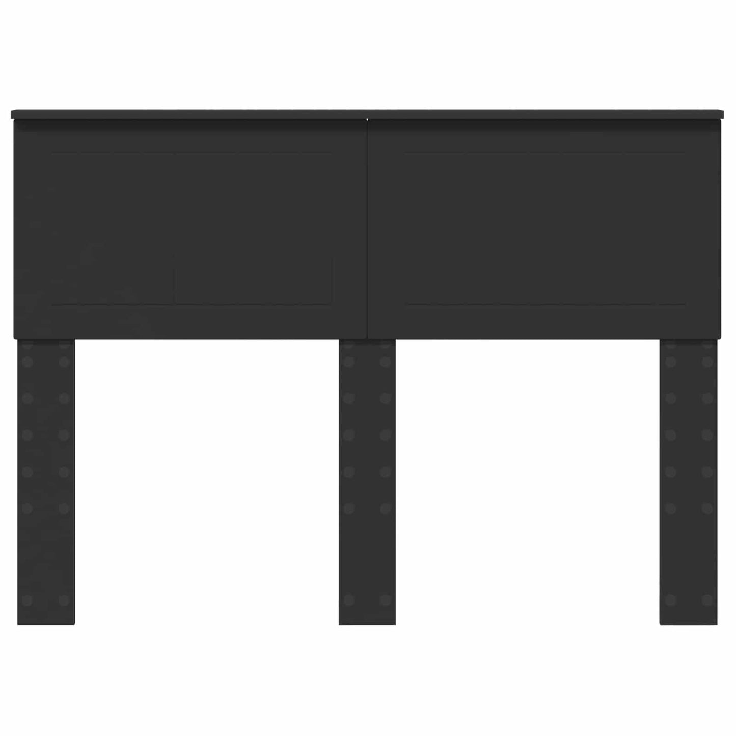 Headboard Black Oak 135 cm Engineered wood