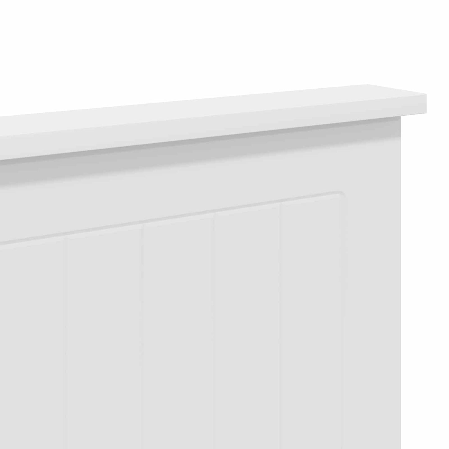 Headboard Gloss White 135 cm Engineered wood