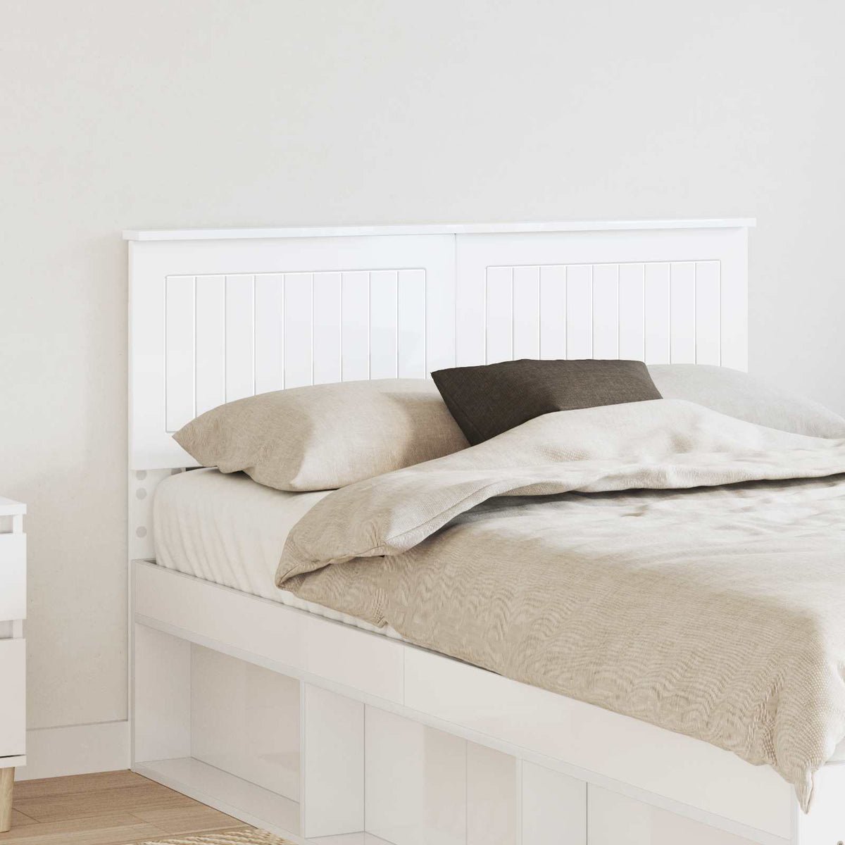 Headboard Gloss White Engineered wood