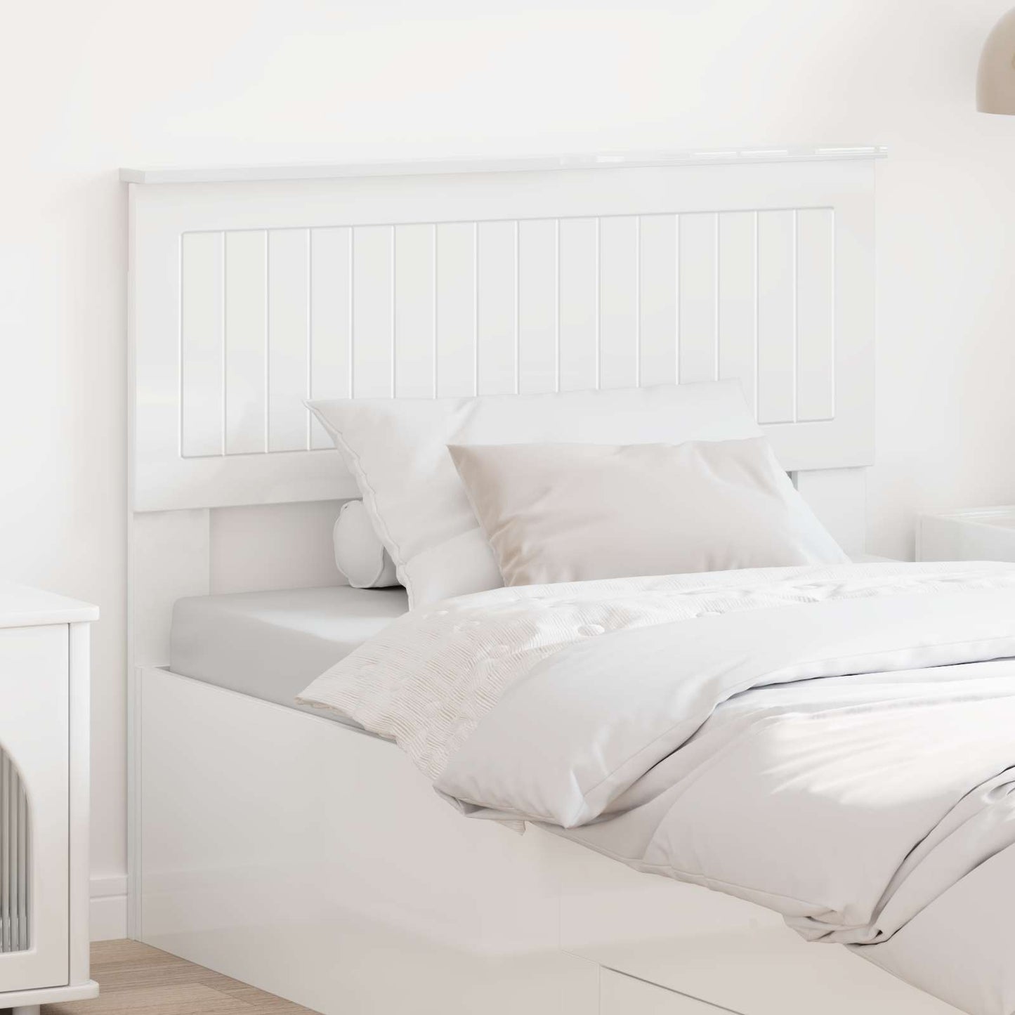 Headboard Gloss White Engineered wood