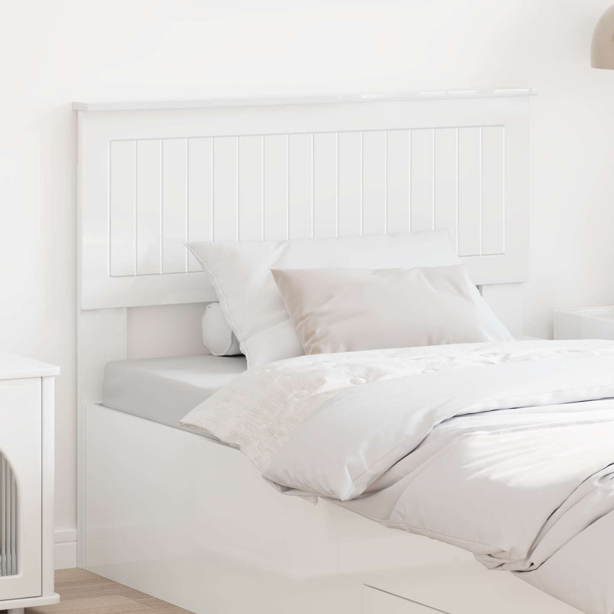 Headboard Gloss White Engineered wood