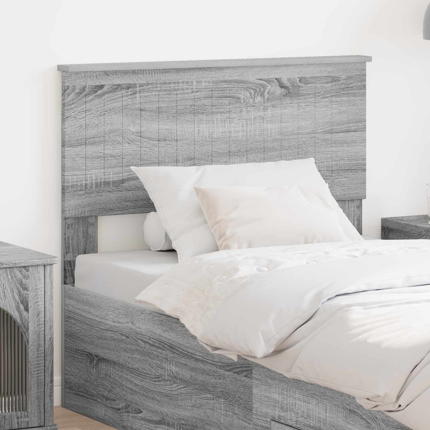 Headboard Grey Sonoma 90 cm Engineered wood