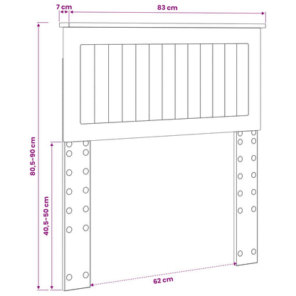 Headboard Black Oak Engineered wood