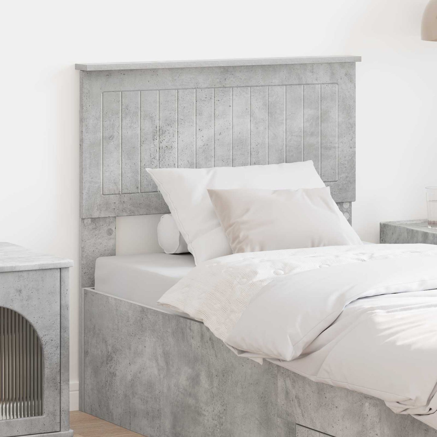 Headboard Concrete Grey Engineered wood