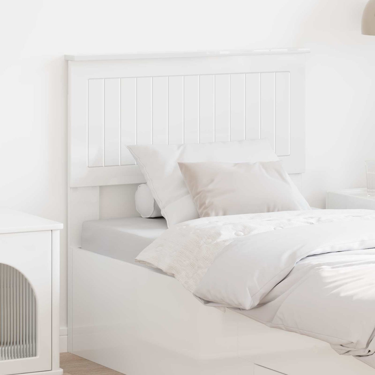 Headboard Gloss White Engineered wood