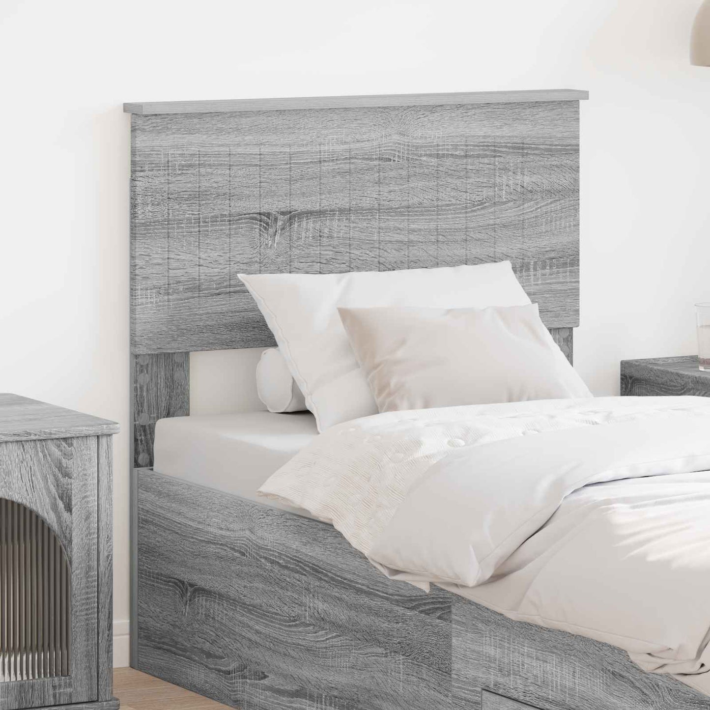 Headboard Grey Sonoma 80 cm Engineered wood