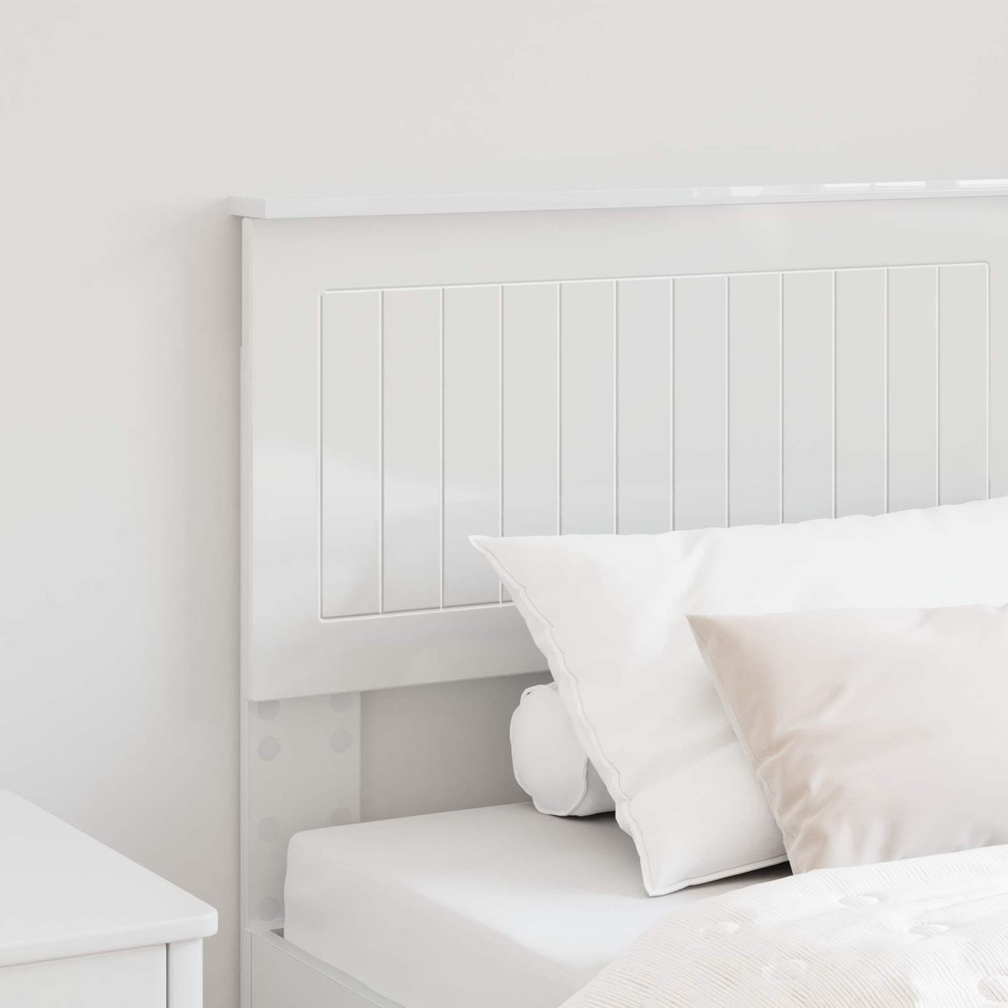 Headboard Gloss White Engineered wood