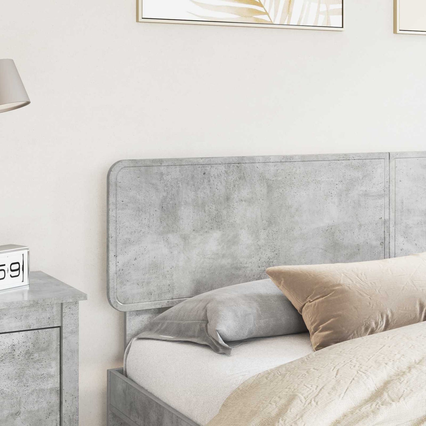 Headboard Concrete Grey Engineered wood