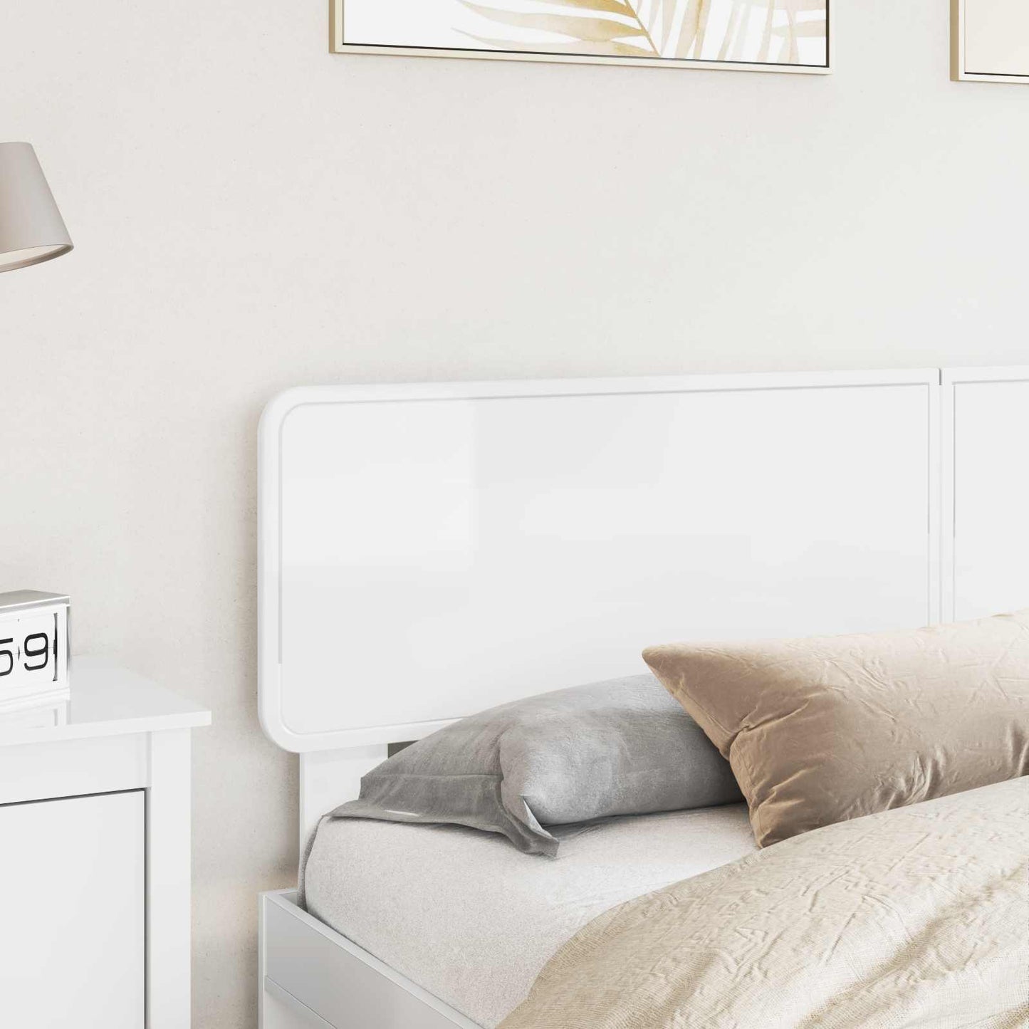Headboard Gloss White Engineered wood