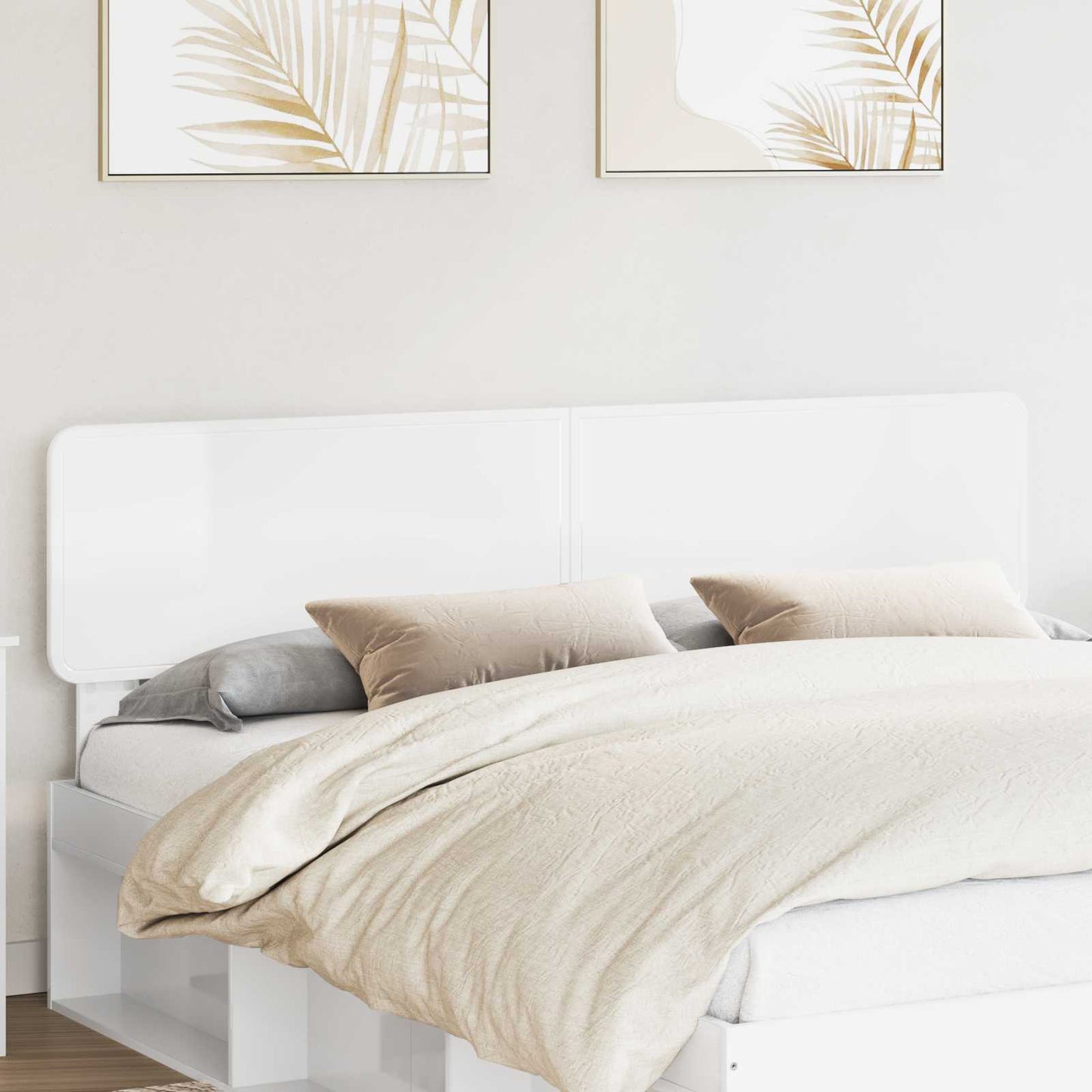 Headboard Gloss White Engineered wood