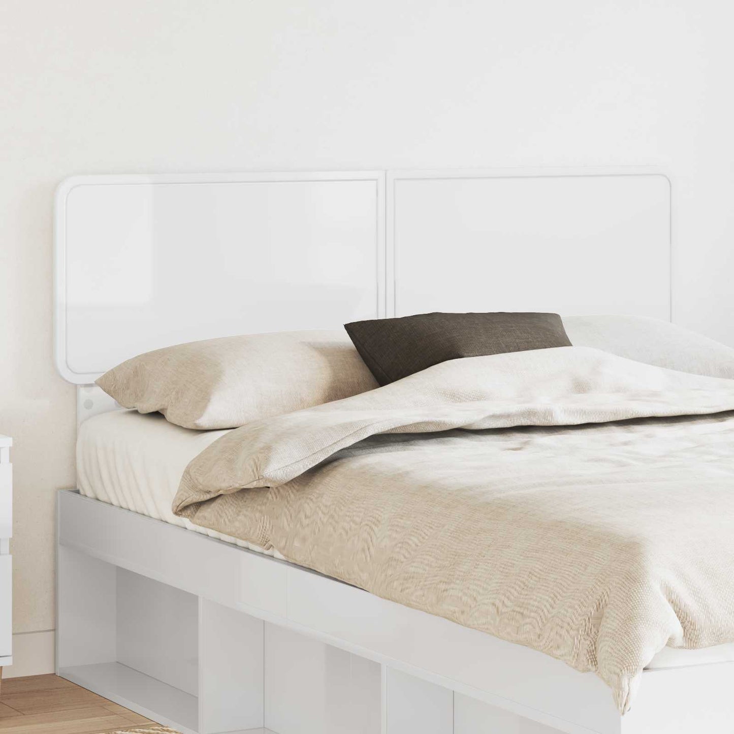 Headboard Gloss White Engineered wood