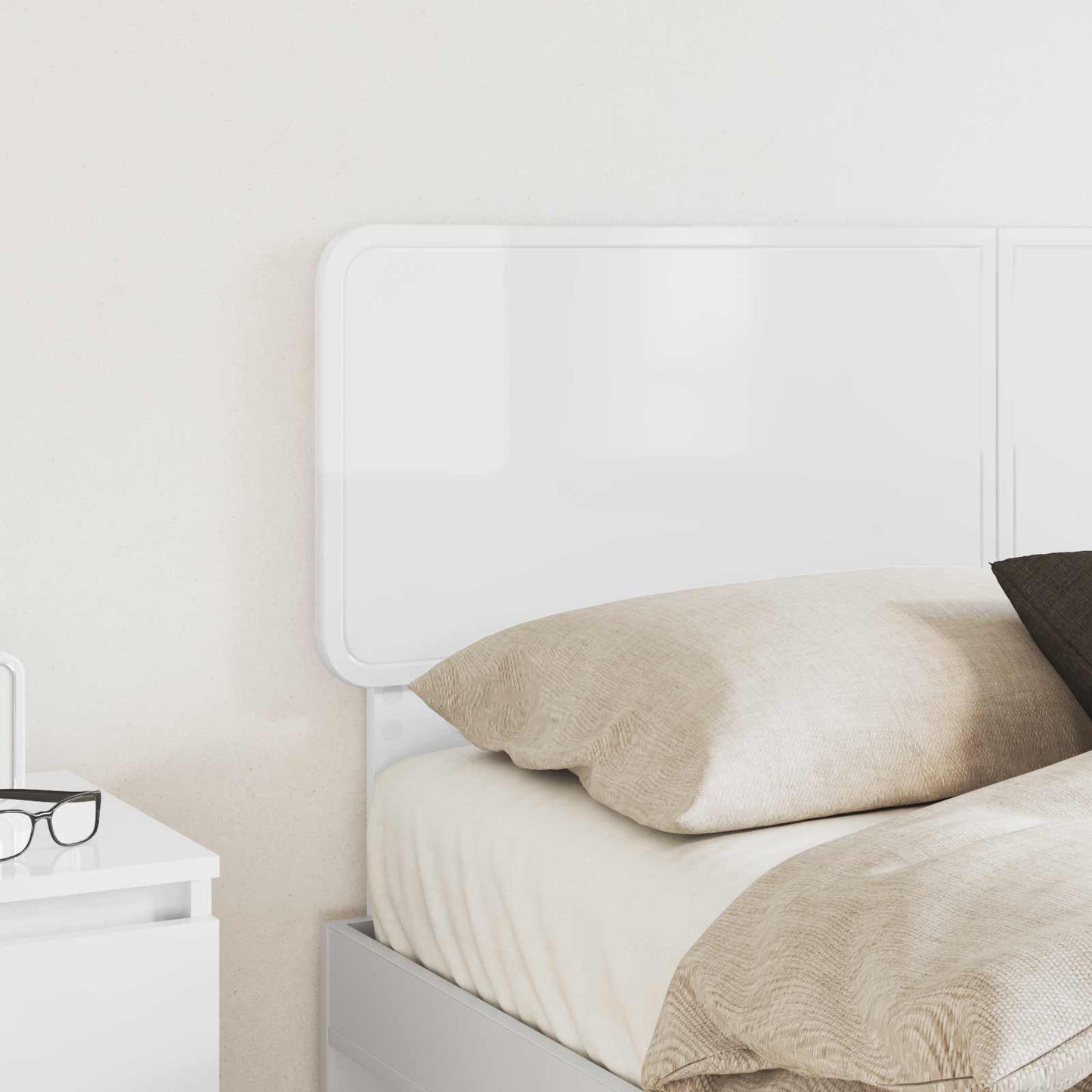 Headboard Gloss White Engineered wood