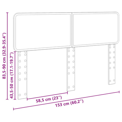 Headboard Gloss White Engineered wood