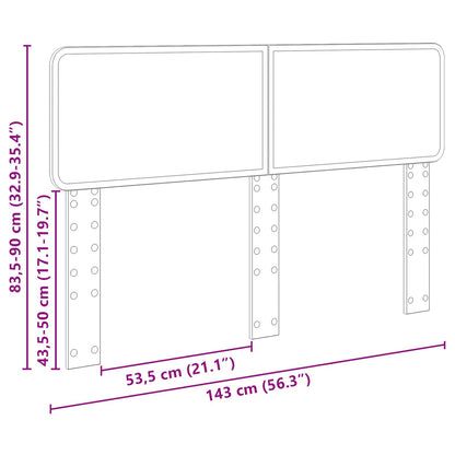 Headboard Old Wood 140 cm Engineered wood