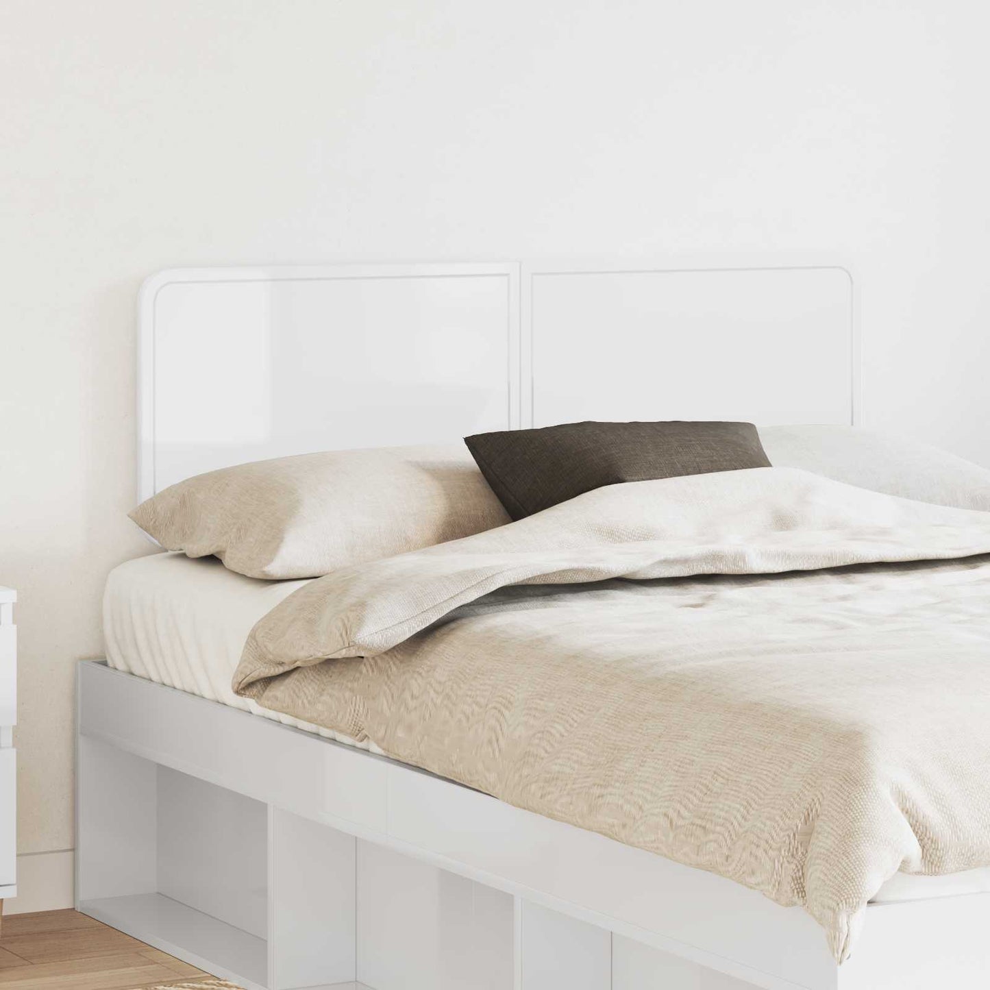 Headboard Gloss White Engineered wood