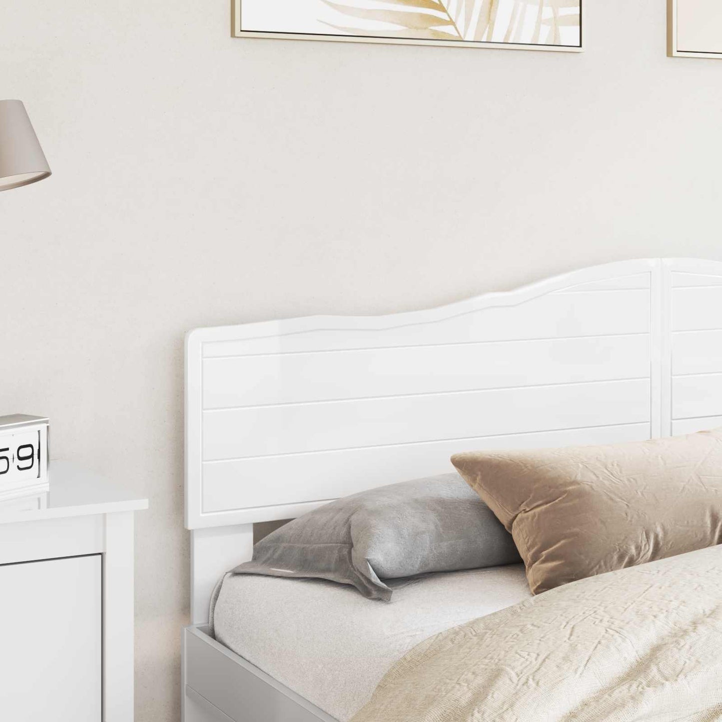 Headboard Gloss White Engineered wood