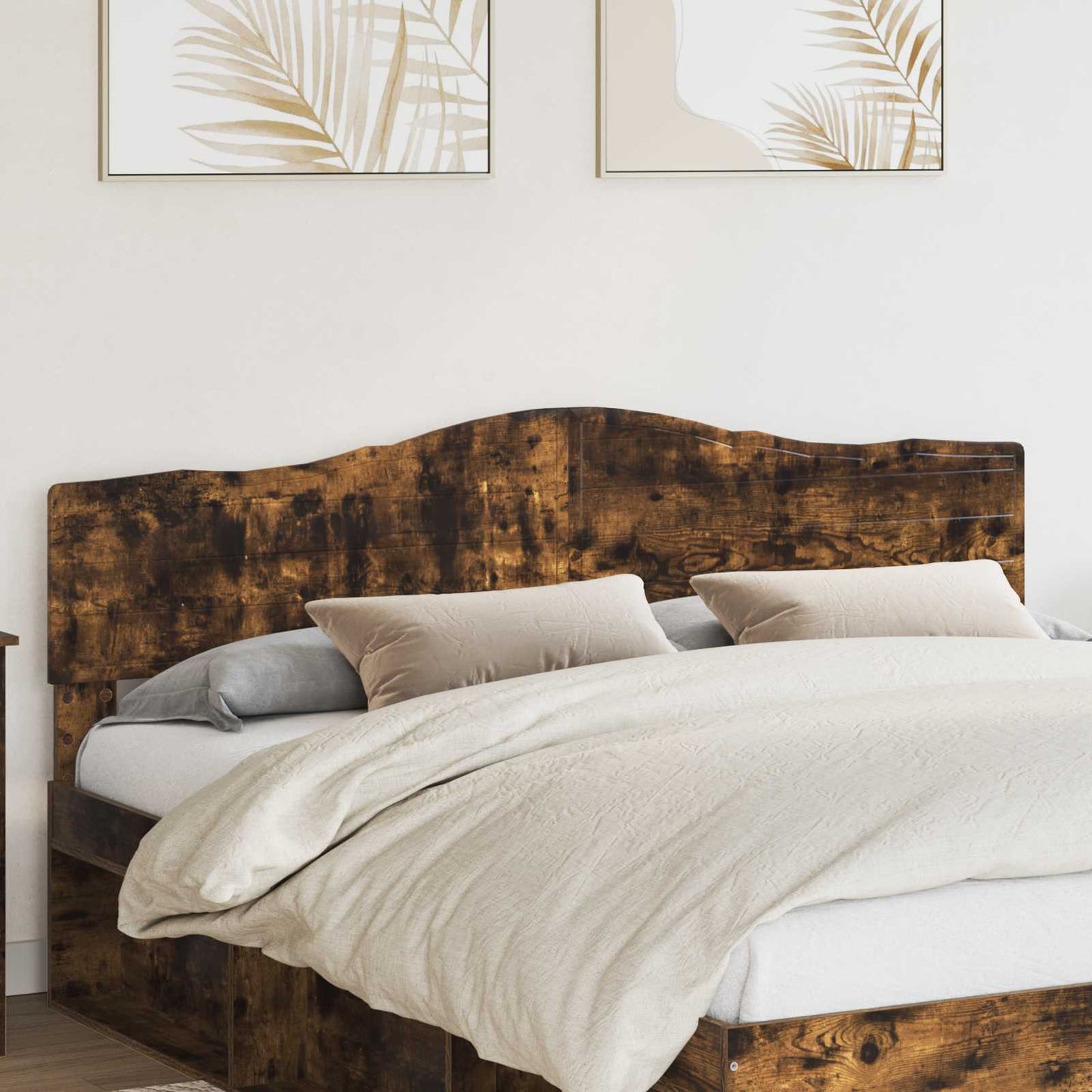 Headboard Smoked Oak 180 cm Engineered wood