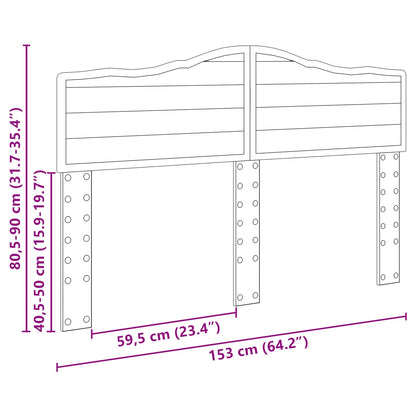 Headboard Artisan Oak Engineered wood