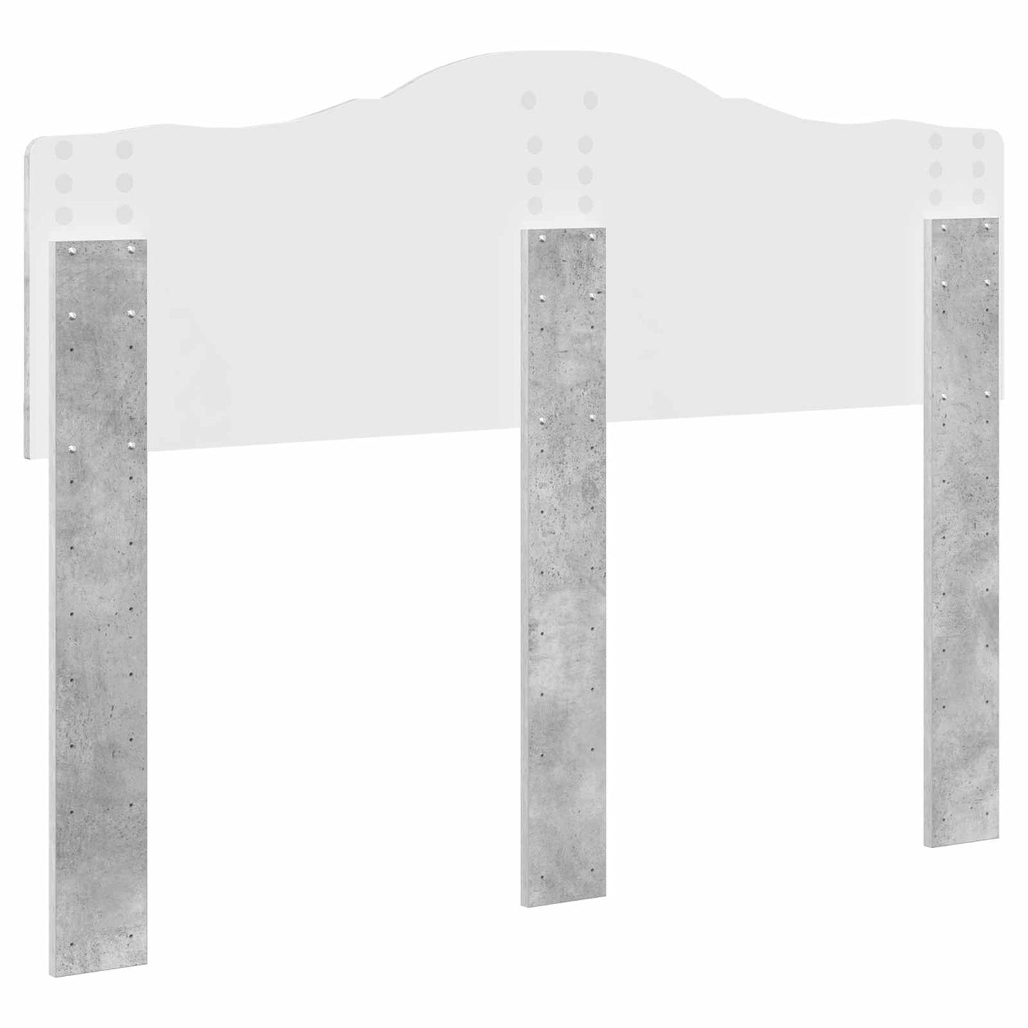 Headboard Concrete Grey Engineered wood