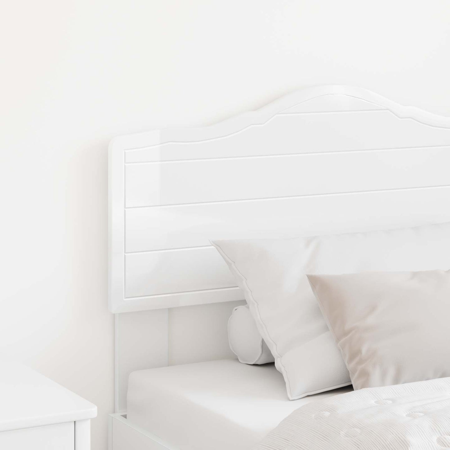 Headboard Gloss White Engineered wood