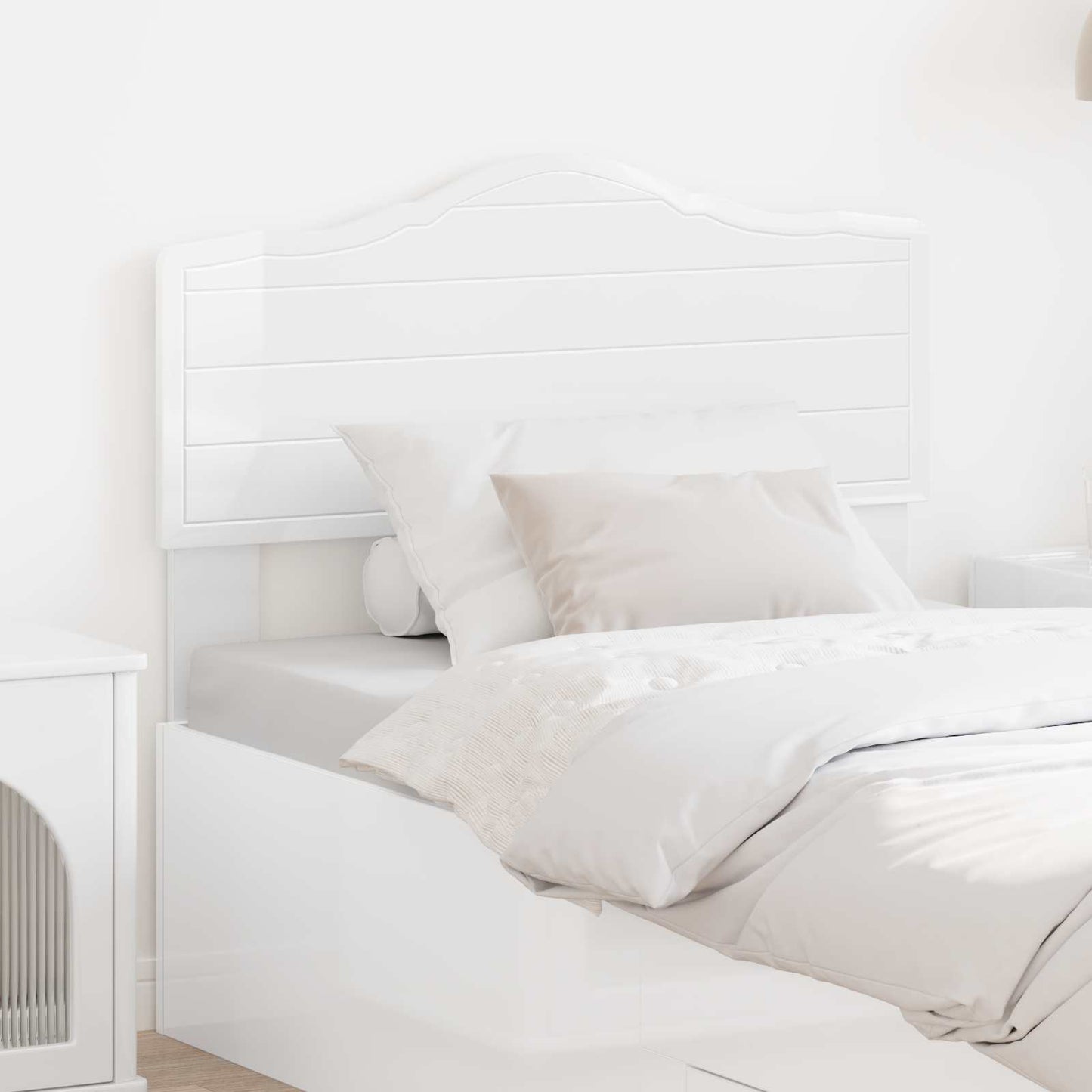 Headboard Gloss White Engineered wood