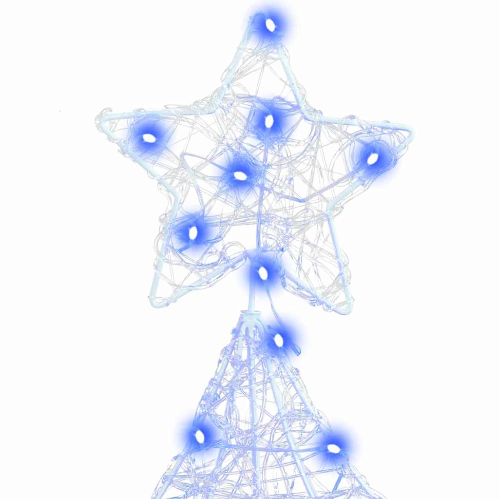 Christmas Tree with 100 LEDs Blue 120 cm Acrylic