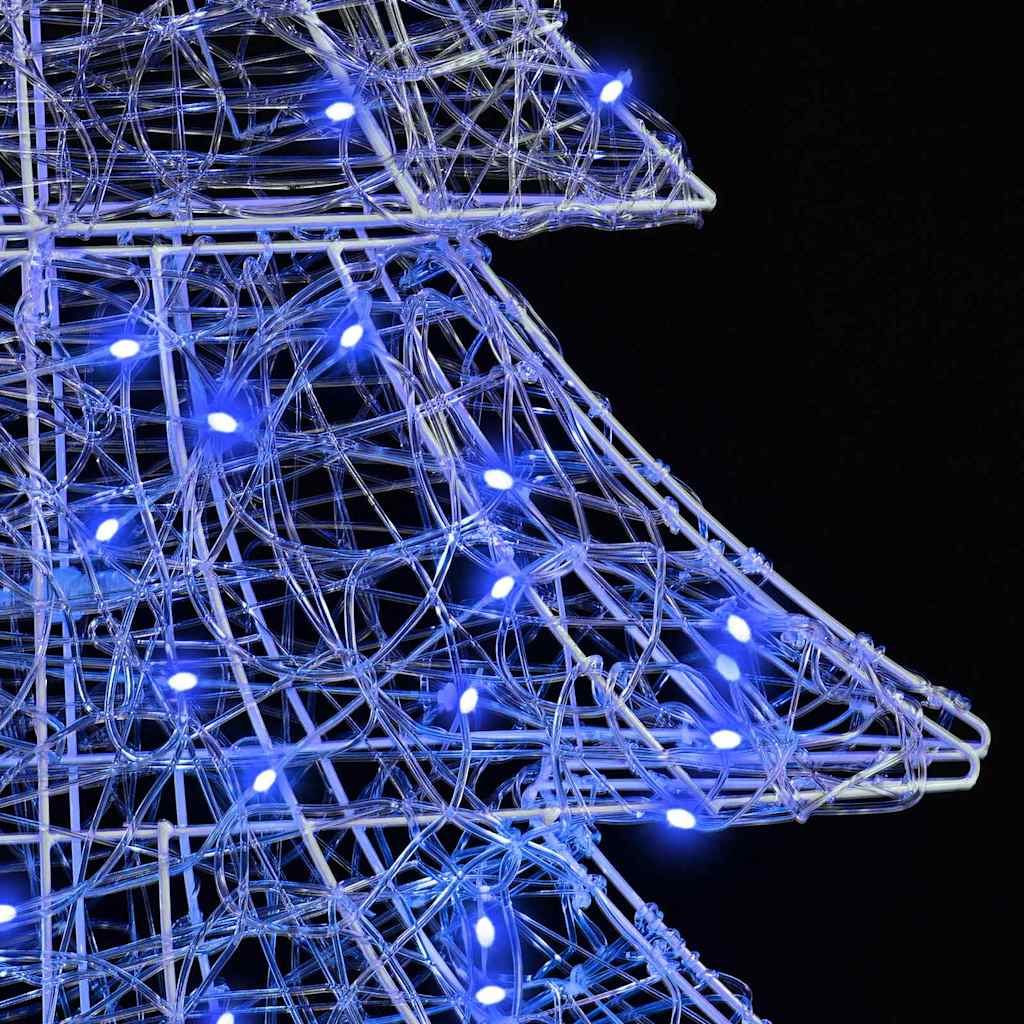 Christmas Tree with 160 LEDs Blue 150 cm Acrylic