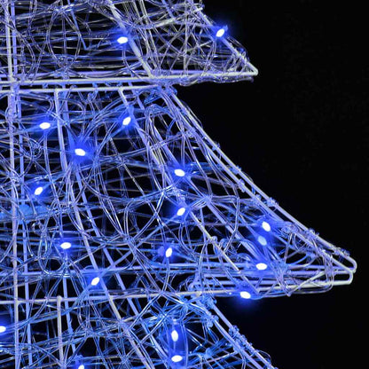 Christmas Tree with 160 LEDs Blue 150 cm Acrylic