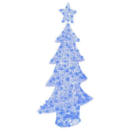 Christmas Tree with 160 LEDs Blue 150 cm Acrylic