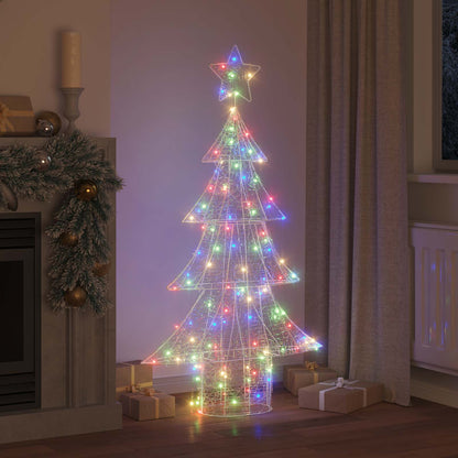 Christmas Tree with 160 LEDs Multicolour 150 cm Acrylic