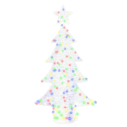 Christmas Tree with 160 LEDs Multicolour 150 cm Acrylic