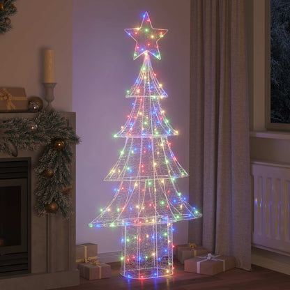 Christmas Tree with 240 LEDs Multicolour 180 cm Acrylic