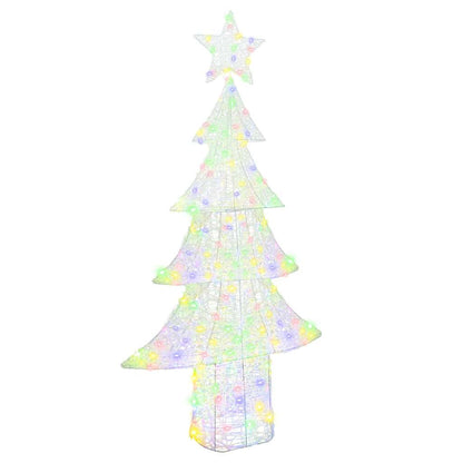 Christmas Tree with 240 LEDs Multicolour 180 cm Acrylic