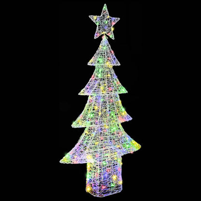 Christmas Tree with 240 LEDs Multicolour 180 cm Acrylic