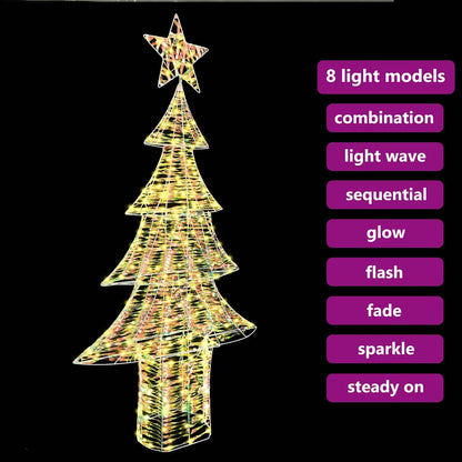Christmas Tree with 240 LEDs Warm white 181 cm PET