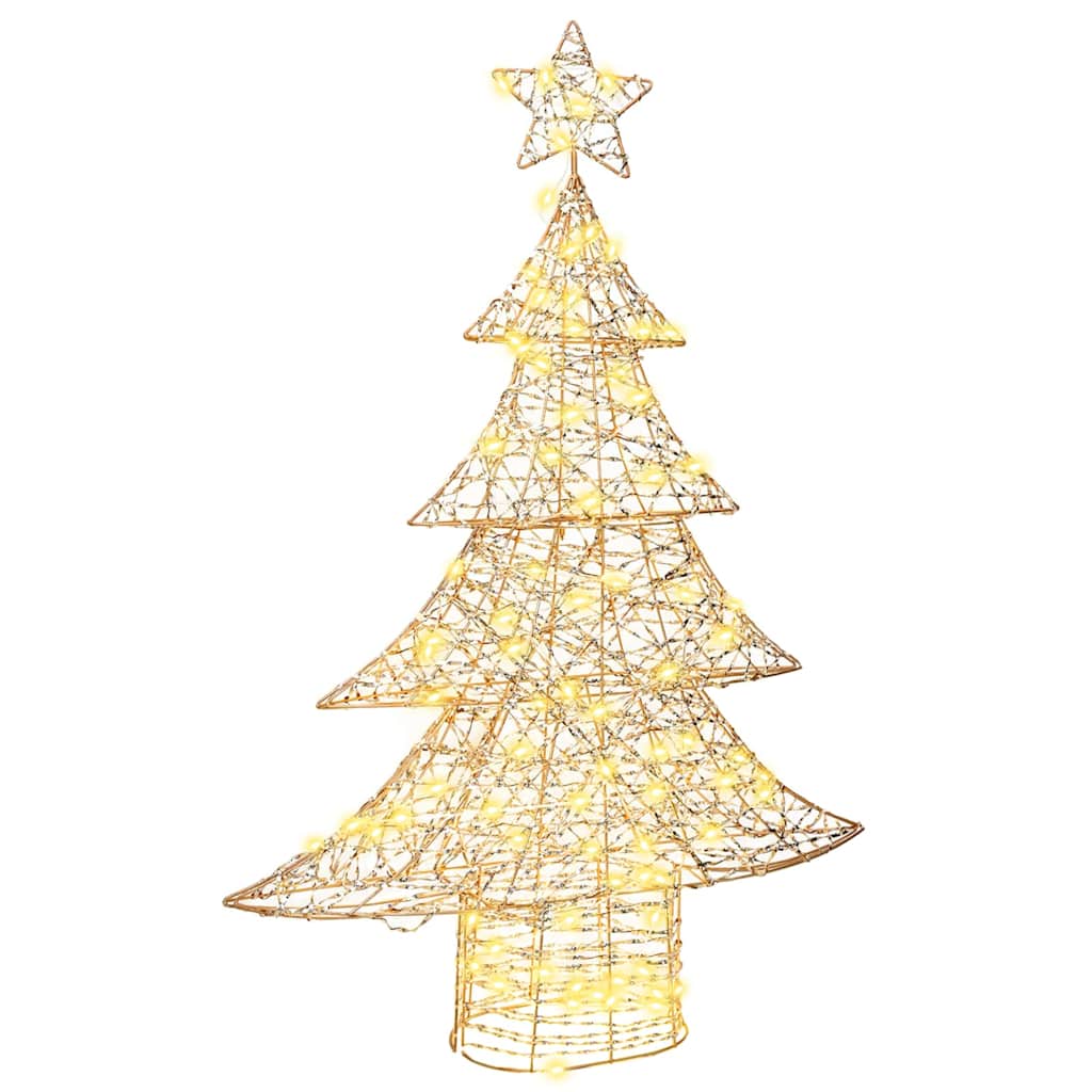 Christmas Tree with 120 LEDs Warm white 120.5 cm PET