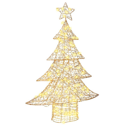 Christmas Tree with 120 LEDs Warm white 120.5 cm PET