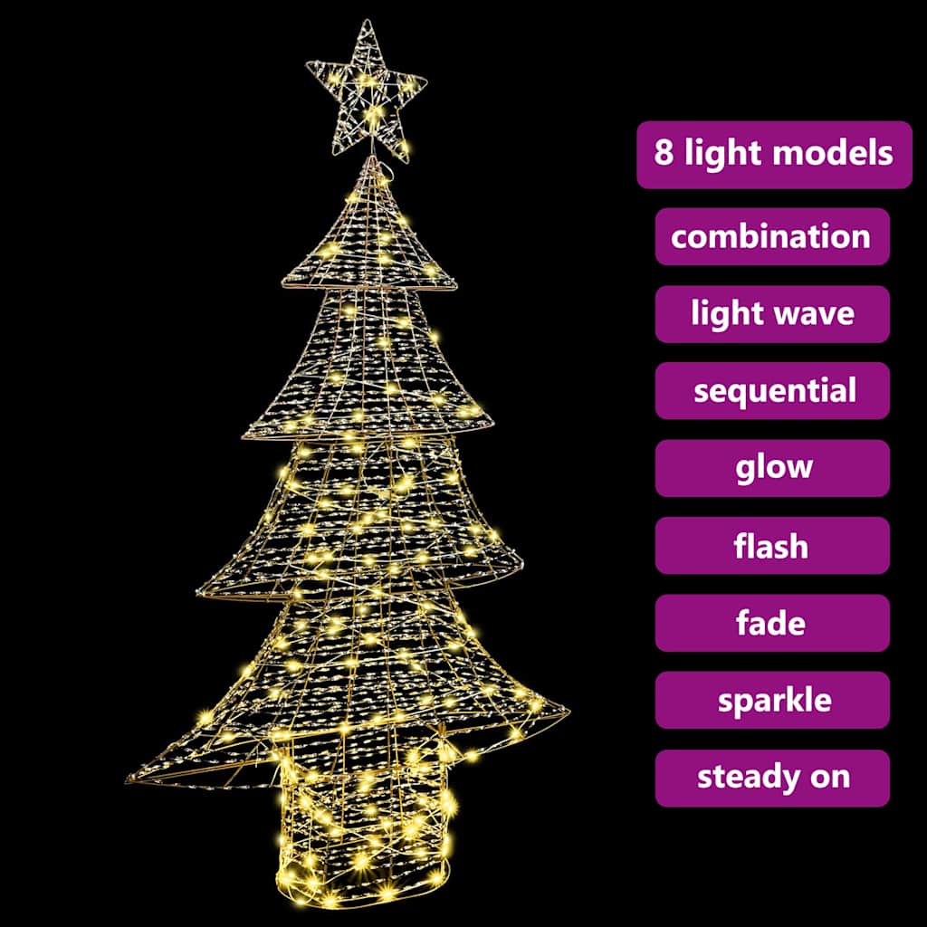 Christmas Tree with 160 LEDs Warm white 151 cm PET