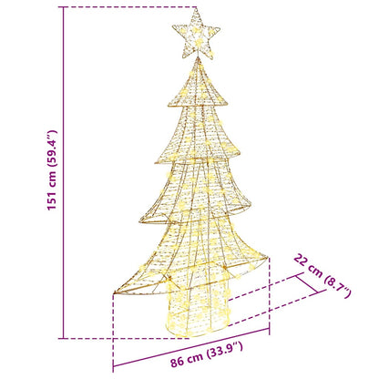 Christmas Tree with 160 LEDs Warm white 151 cm PET