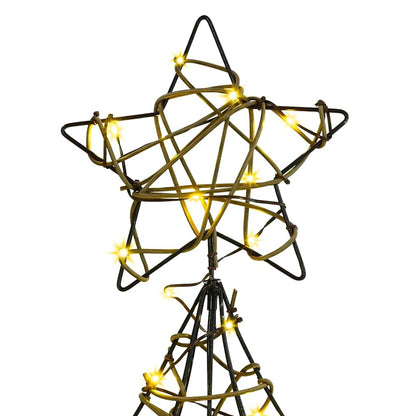 Christmas Tree with 120 LEDs Warm white 150 cm Rattan