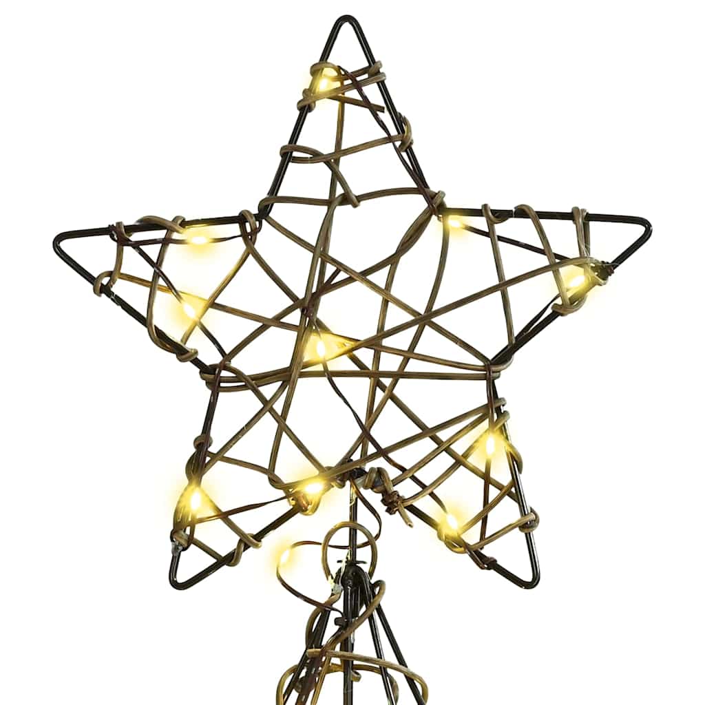 Christmas Tree with 160 LEDs Warm white 150 cm Rattan