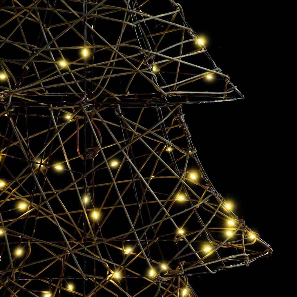 Christmas Tree with 160 LEDs Warm white 150 cm Rattan