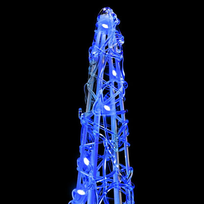 Christmas Tree with 90 LEDs 3 pcs Blue 20 x 20 x 80 cm Acrylic